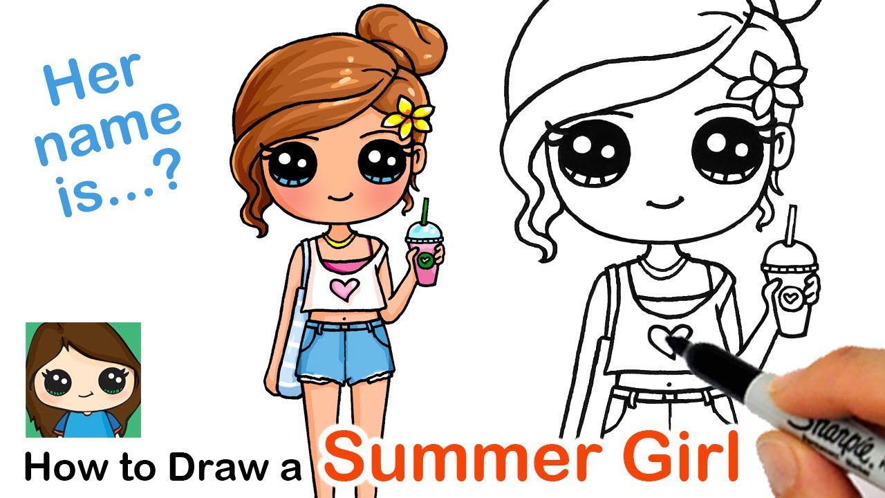 How to draw a cute girl 😍😍 | By All About ArtFacebook